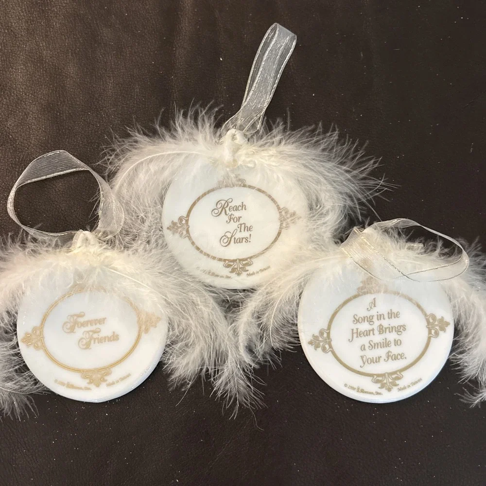 1998 Starlight Angels Set Of 3 Ornaments  NOS Baby Angels